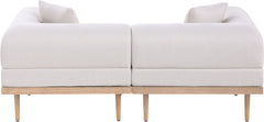 Laguna - 2 Piece Resilient Water Resistant Fabric 71" Upholstered Outdoor Patio Modular Loveseat