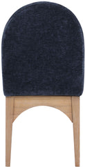Waldorf - Chenille Dining Side Chair With Natural Legs