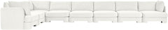 Hammond - Velvet Performance Fabric Upholstered 8 Piece L-Shaped Sectional