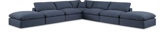 Comfy - 7 Piece Linen Modular Corner Sectional