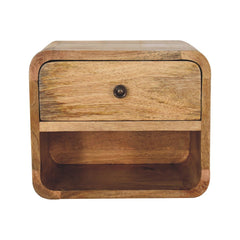 Mini Floating Open Bedside - Oak