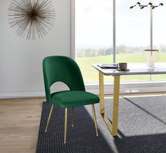 Logan - Dining Chair (Set of 2) - Gold Legs