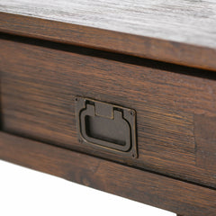 Monroe - End Table - Distressed Charcoal Brown