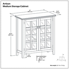 Artisan - Handcrafted Medium Storage Cabinet