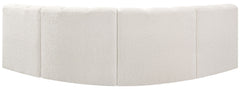Arc - Boucle Fabric 4 Piece Corner Modular Sofa