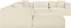 Shaggy - 7 Piece Modular U-Shaped Sectional With Ottoman