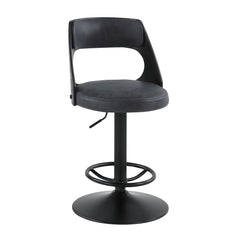 Sabi - Adjustable Stool With Swivel - Dark Brown