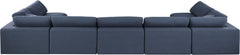 Comfy - 7 Piece Linen Modular Armless Sectional