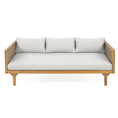 Claremont - 3 Seater Daybed With Rattan Arms - Teak