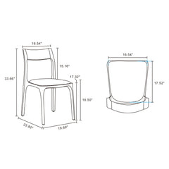 Moderno - Dining Chair (Set of 2) - Black