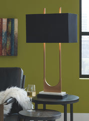 Malana - Metal Table Lamp - Brass Finish