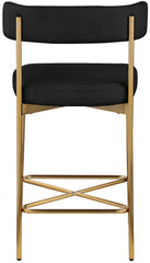 Rivage - Durable Stool With Gold Frame (Set of 2)