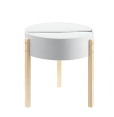Bodfish - Round End Table - White