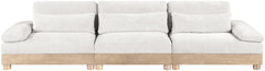 Turin - Chenille Fabric Upholstered Modular Sectional - White