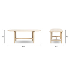 Milo - 8 Seat Oval Dining Table - Natural