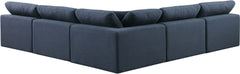 Comfy - 5 Piece Linen Modular Corner Armless Sectional