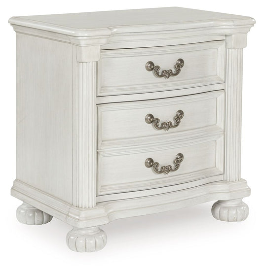 Montelaine - Three Drawer Night Stand - Antique White