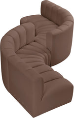 Arc - Faux Leather 6 Piece Modular Sofa