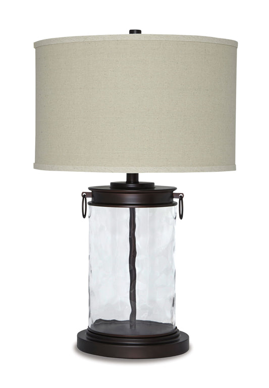 Tailynn - Glass Table Lamp - Clear / Bronze Finish