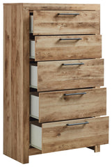 Hyanna - Five Drawer Chest - Tan Brown