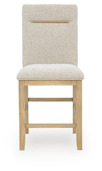 Lasinger - Upholstered Barstool (Set of 2) - Light Brown