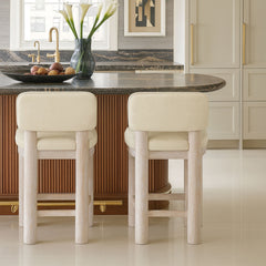 Paloma - Faux Leather Upholstered Counter Stool (Set of 2)