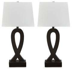 Markellton - Poly Table Lamp (Set of 2) - Black