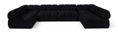 Orin - U-Shaped Velvet 6 Piece Modular Sectional