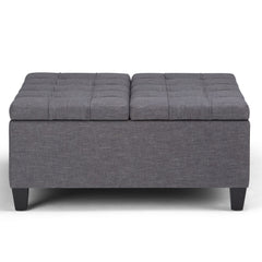 Harrison - Coffee Table Storage Ottoman - Dark Gray