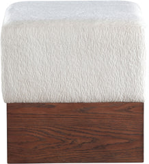 Havre - Ottoman / Stool With Brown Base