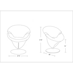 Tulip - Swivel Lounge Chair