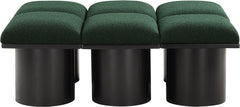 Pavilion - 6 Piece Modular Bench With Black Base