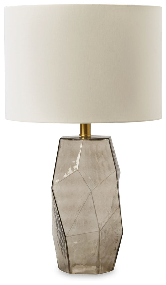Taylow - Glass Table Lamp - Gray