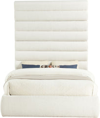 Adam - Boucle Fabric Bed With 89" Headboard