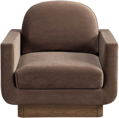 Diviento - Velvet Performance Fabric Upholstered Accent Chair
