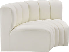 Arc - Faux Leather 2 Piece Modular Sofa