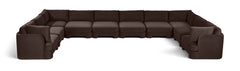 Hammond - Velvet Performance Fabric Upholstered 10 Piece Sectional