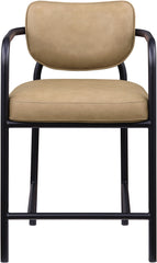 Serava - Faux Leather Upholstered Bar Stool - Tan