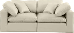Comfy - Faux Leather Modular Sofa 2 Seats