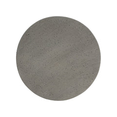 Modern Outdoor Lightweight Concrete Side Table With Hourglass Design - Light Gray