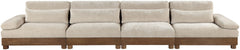 Turin - Chenille Fabric Upholstered Modular Sectional - Taupe