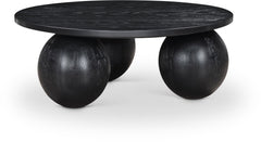 Fitch - Wood Oak Veneer Coffee Table - 3 Legs