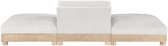 Turin - Chenille Fabric Upholstered Modular Sectional - White