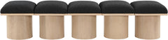Pavilion - 5 Piece Modular Bench With Natural Base