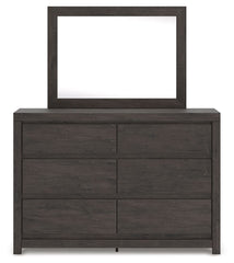 Fraluna - Dresser And Mirror - Charcoal