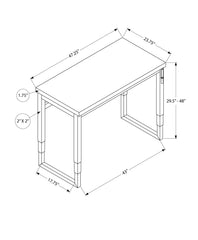 Computer Desk, Home Office, Standing, Adjustable, Laptop, Contemporary & Modern - Brown