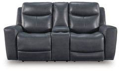 Bexhurst - Power Reclining Loveseat With Console / Adjustable Headrest