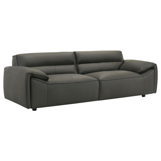 Buxton - Top Grain Leather Upholstered Sofa