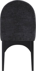 Waldorf - Chenille Dining Side Chair With Black Legs