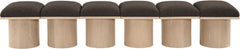 Pavilion - 6 Piece Modular Bench With Natural Base